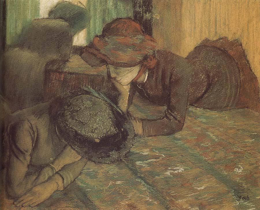 Edgar Degas The conversation in the store